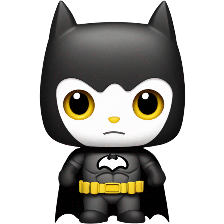 Hello kitty Batman emoji