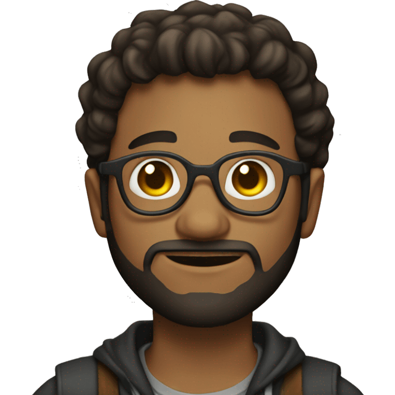 alchemist young brown guy with beard and glasses  emoji