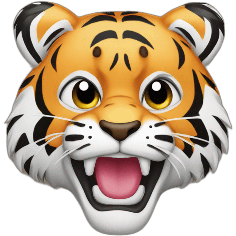 Tiger boxing emoji