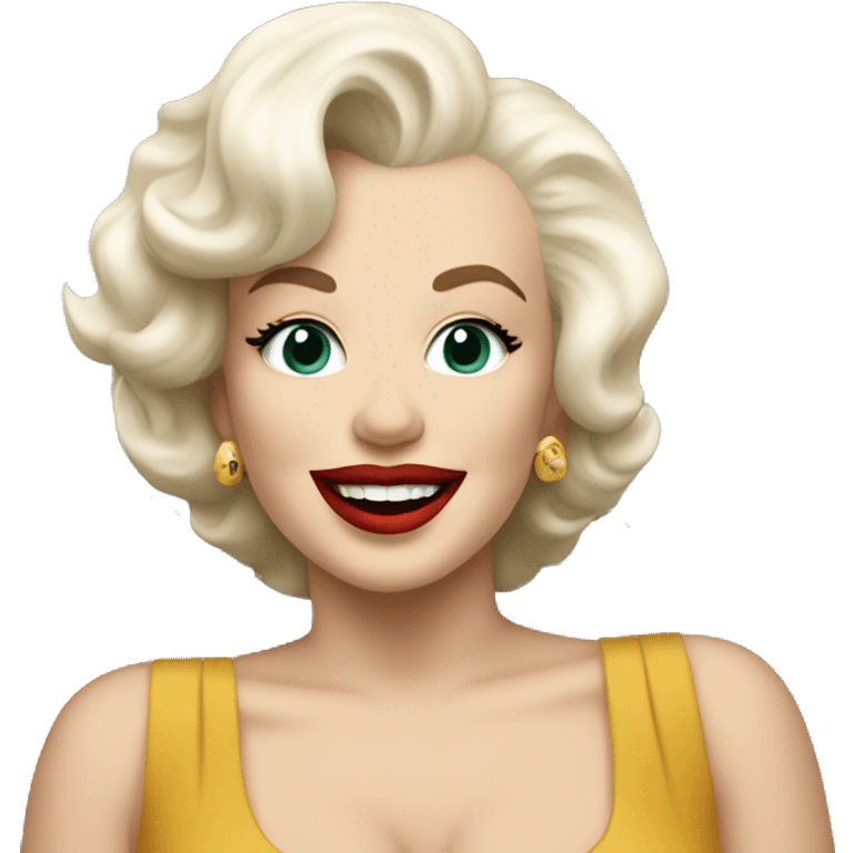 Marilyn Monroe riding a bus emoji