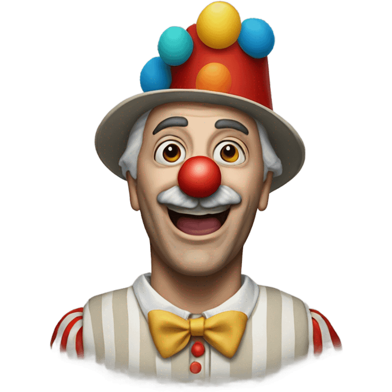 Graham Roberts phelps as a clown emoji