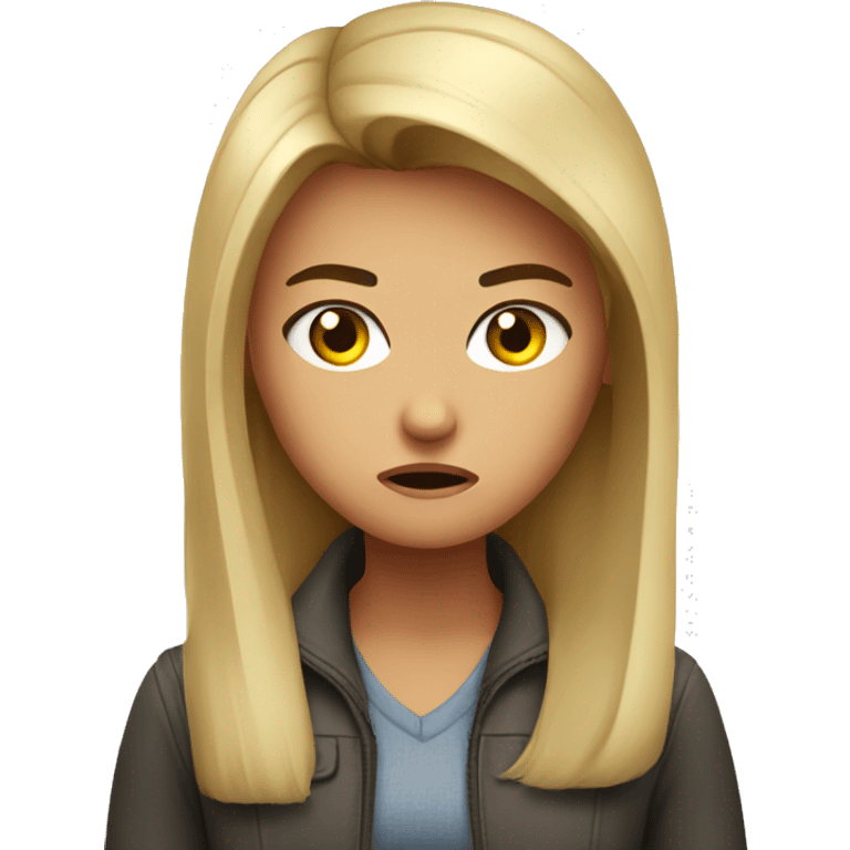 Girlfriend angry  emoji