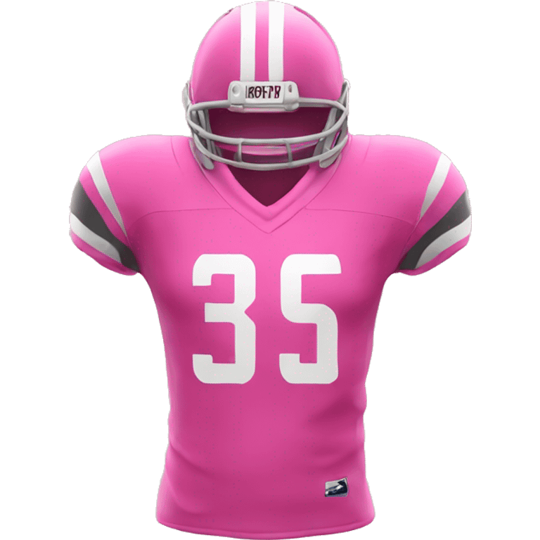 Football jersey pink emoji