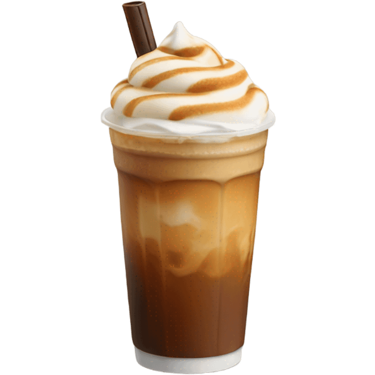 Caramel macchiato iced coffee emoji