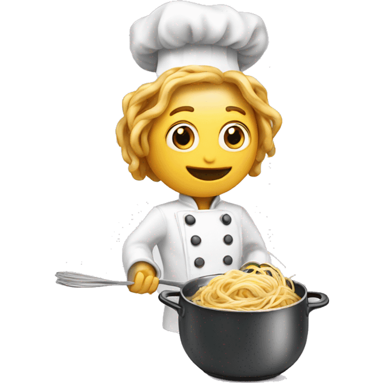 A Magic chef, cooking Spaghetti  emoji