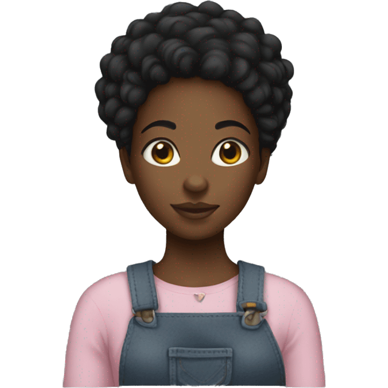 A black girl emoji