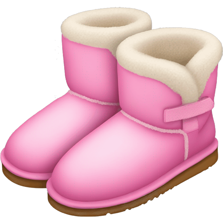 UGG slippers pink emoji