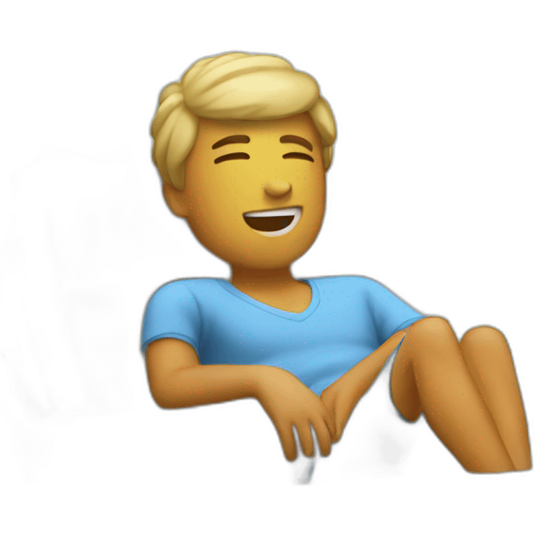 Relaxing weekend emoji