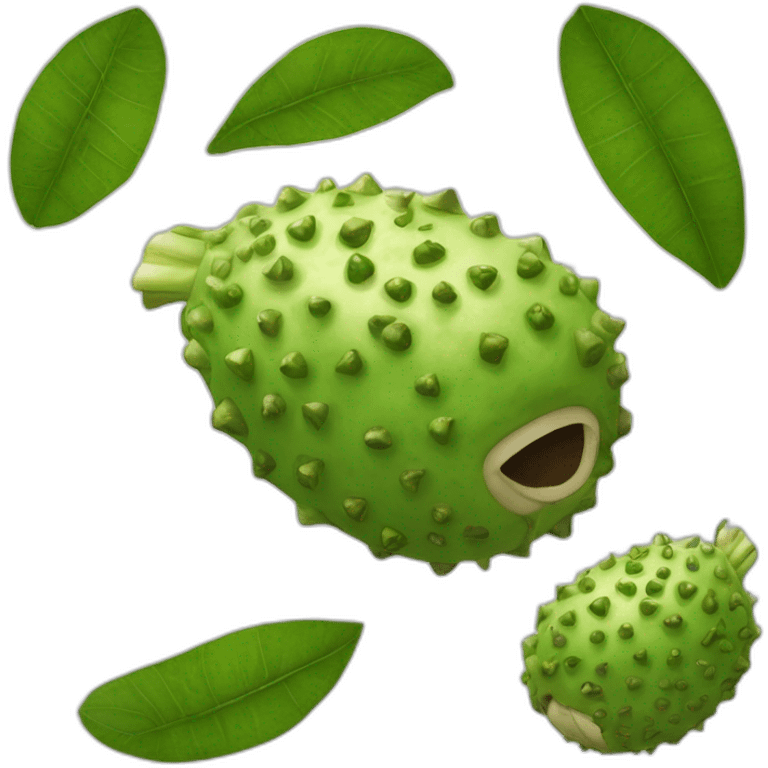 sour sop with sneaky face emoji