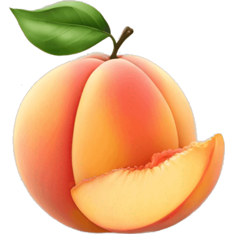 peach with a shell  emoji