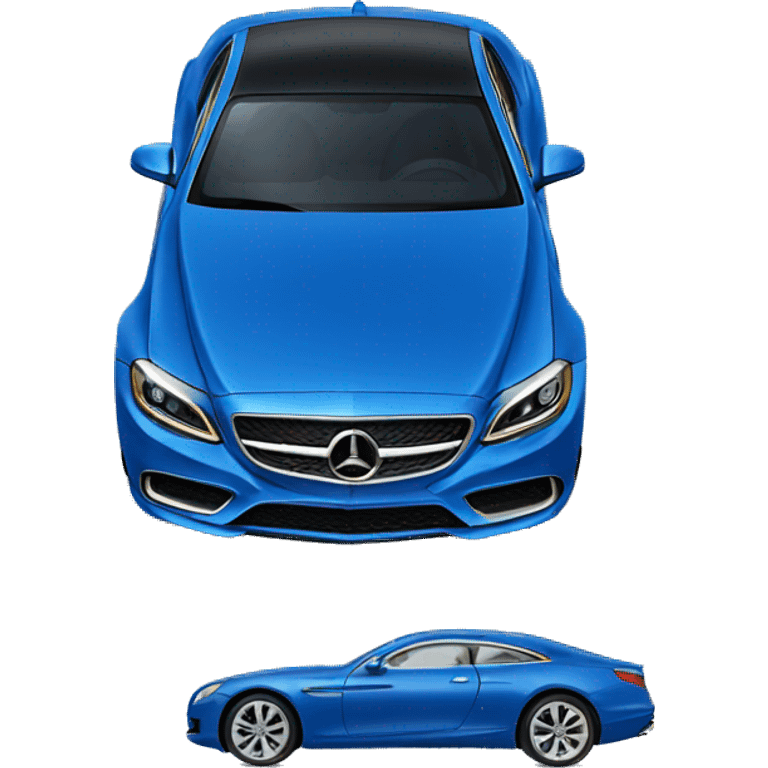 Blue luxury car  emoji