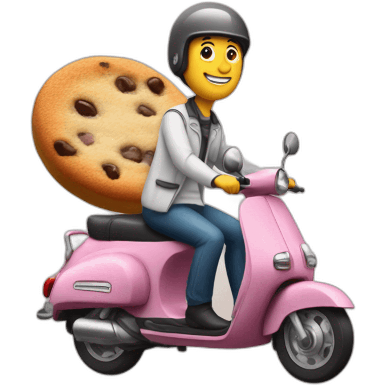 salameche on scooter do cookie emoji