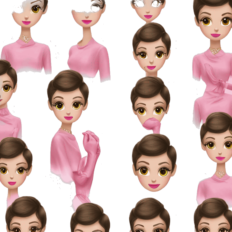 Audrey hepburn pink emoji