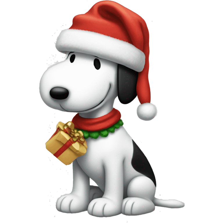 Snoopy navideño emoji