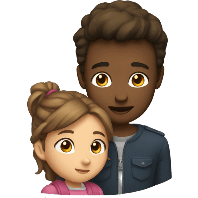 Garcon en appelle avec une fille emoji