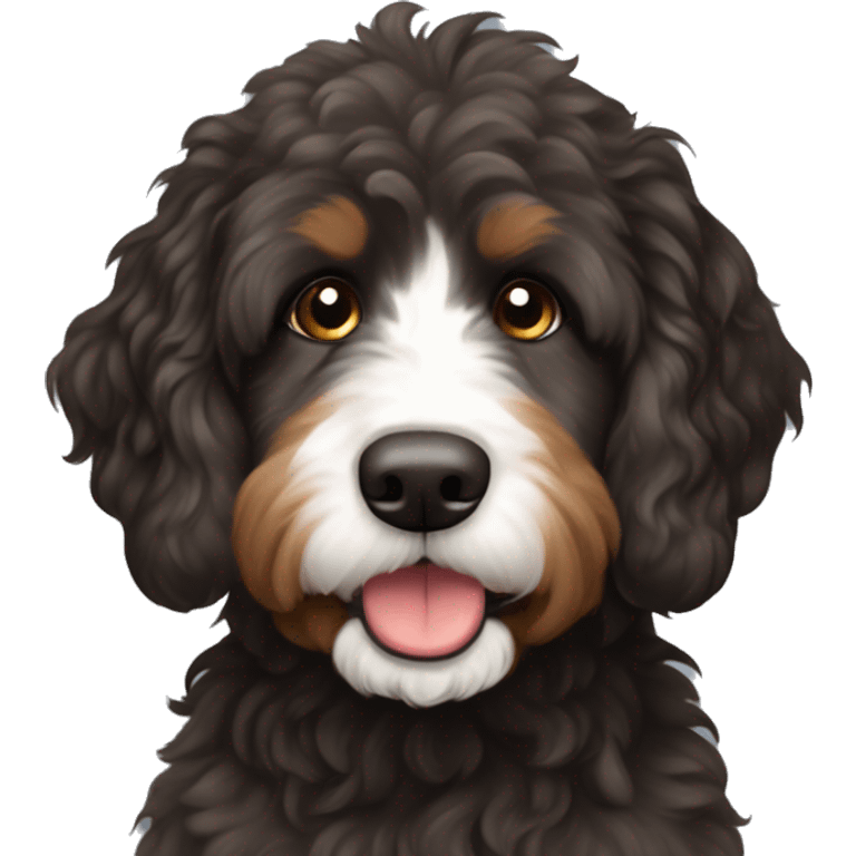 Sable bernedoodle emoji