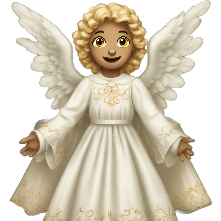 Victorian Christmas Angel emoji