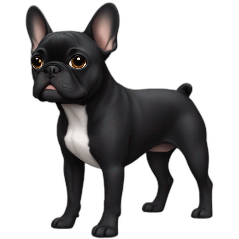 black french bulldog adult emoji