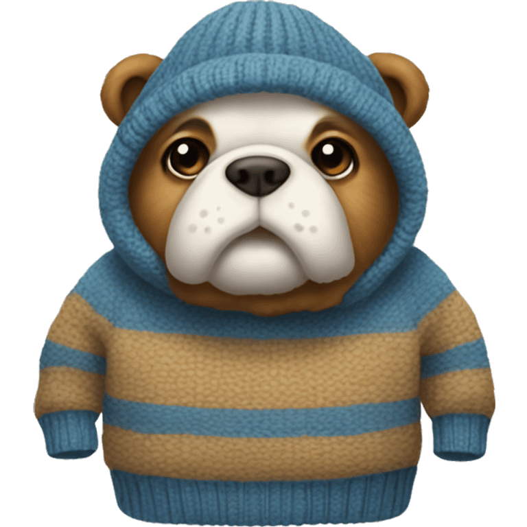 Puddel with pullover emoji