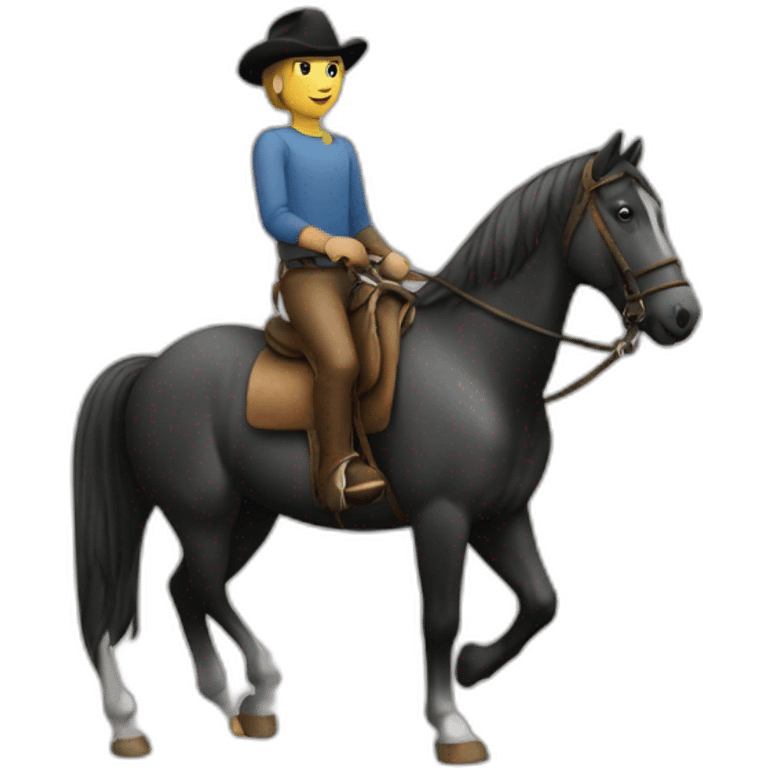 A horseman Work for education emoji