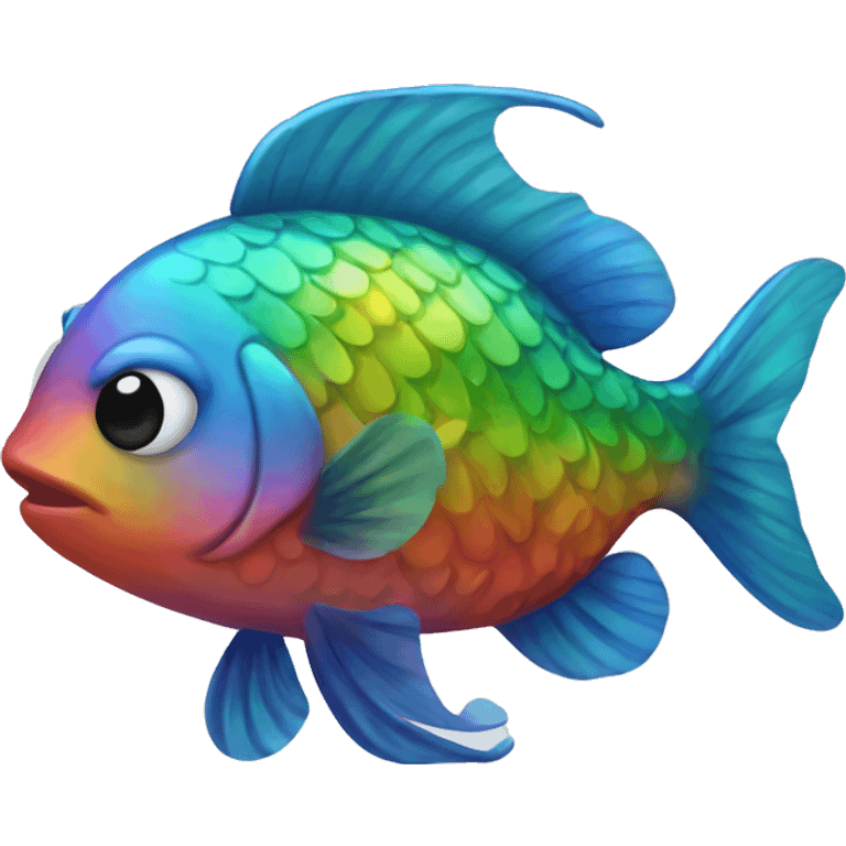 rainbow fish  emoji