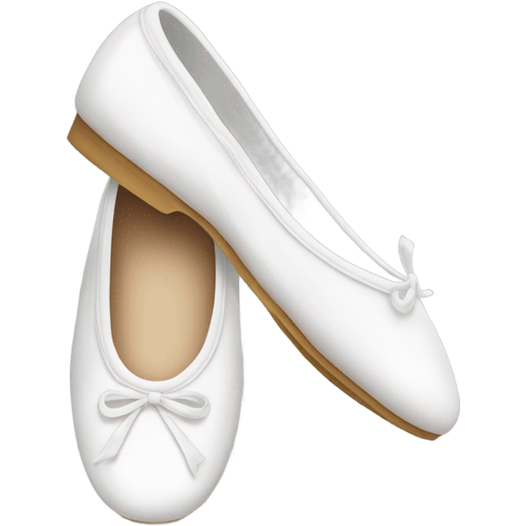 white ballerina shoe emoji