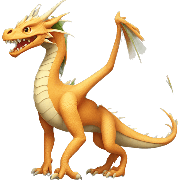 dragon with human legs  emoji