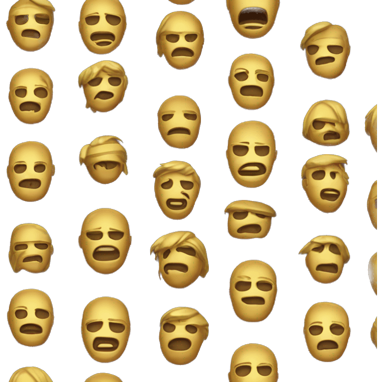 máscara de oro emoji