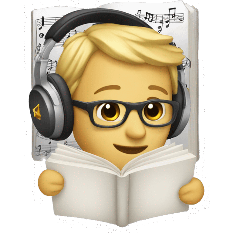 music + book emoji