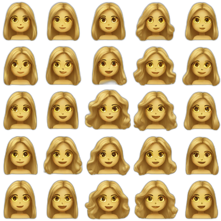 girl with long hair with gold hoop earrings emoji