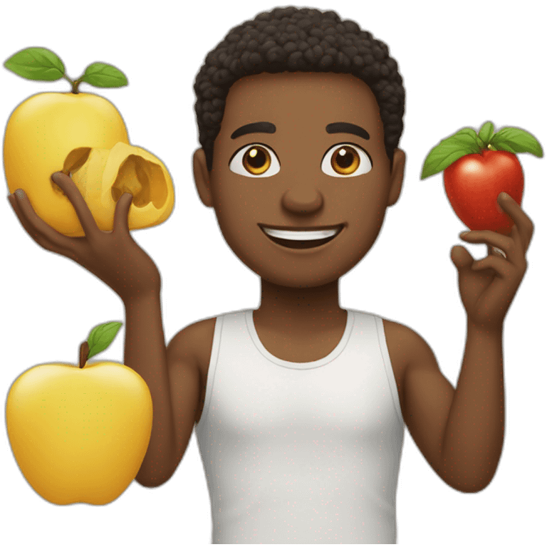 100% healthy way of living emoji