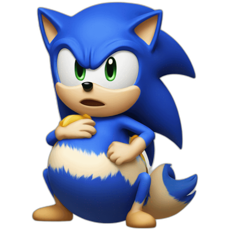 Pregnant sonic emoji