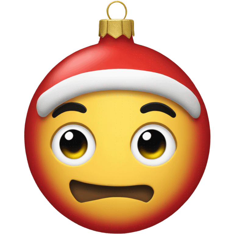 Red Christmas ornament emoji