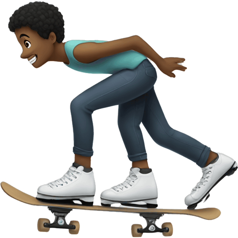 white roll skaters  emoji