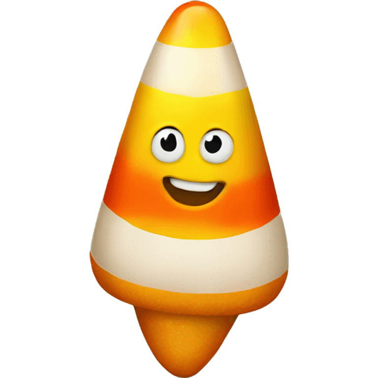 Flirting candy corn emoji