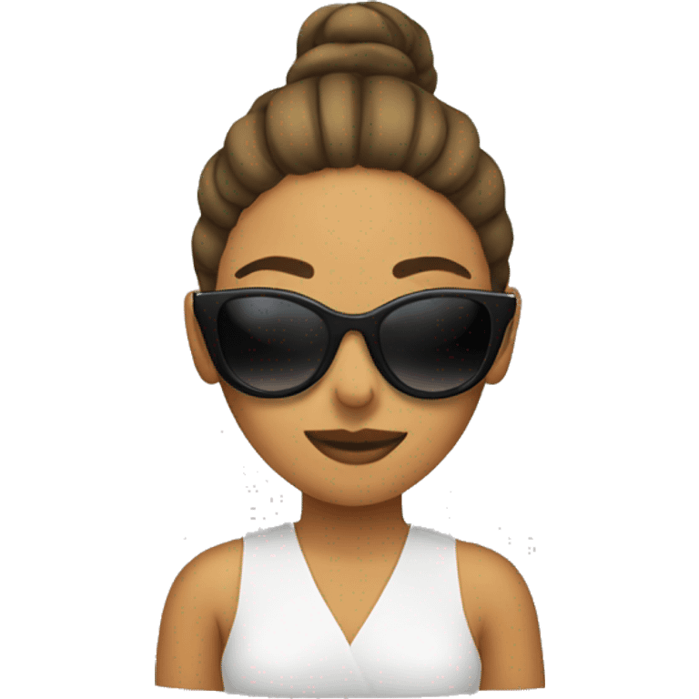 woman emoji with sunglasses emoji