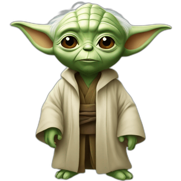 Yoda with a hart emoji