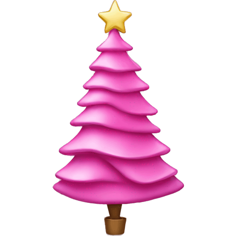 pink christmas tree emoji