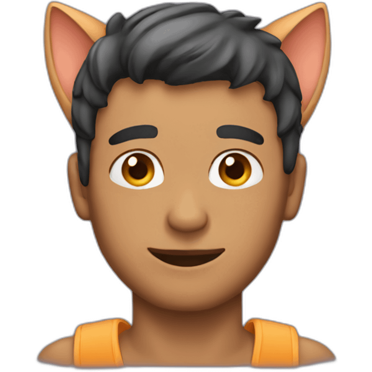 Man with cat ears emoji