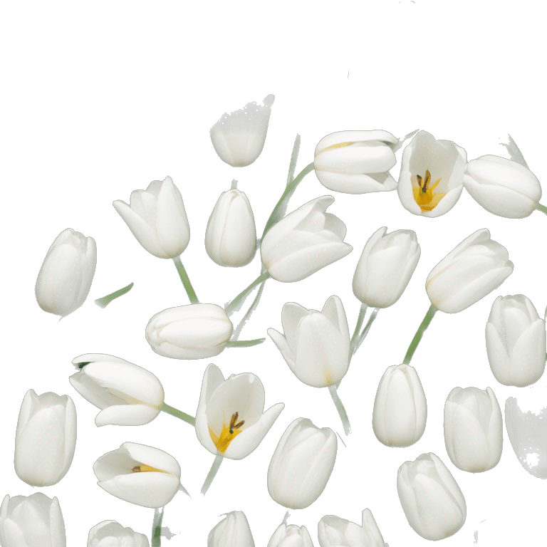 Tulip white emoji