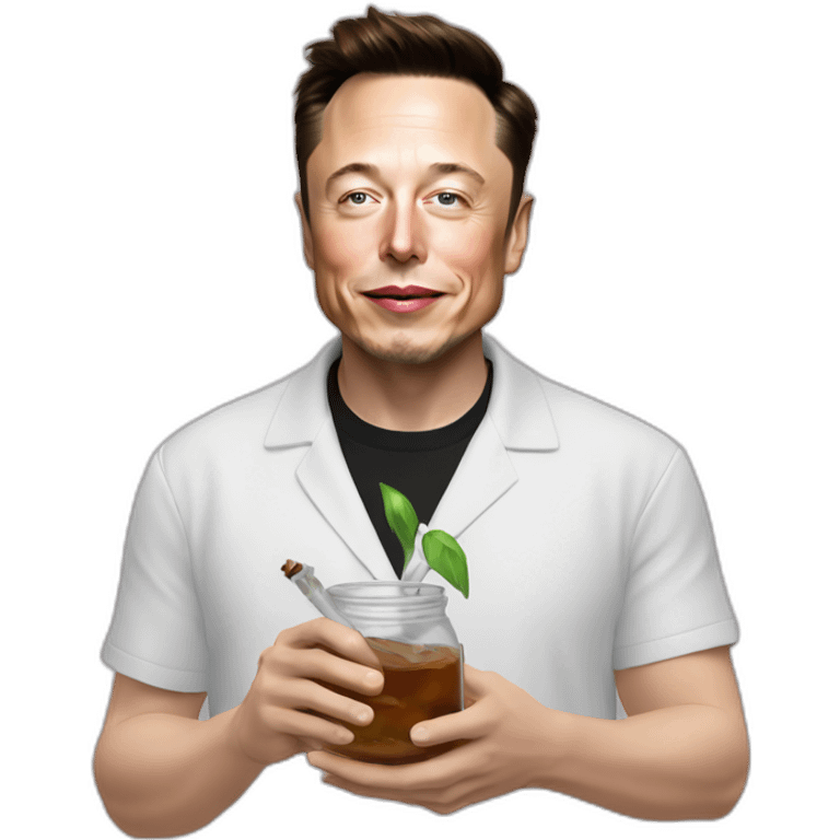 elon musk doing drugs, for educational purposes only, inclusiveness and positive, LGTBQ+ emoji