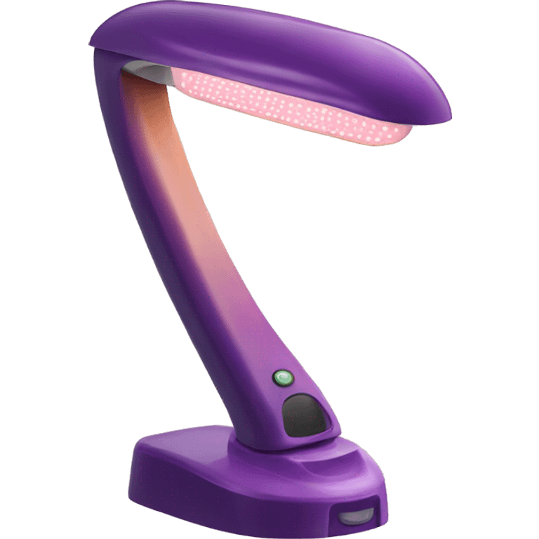 Realistic uv nail lamp emoji