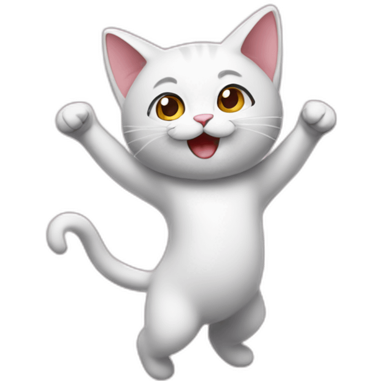 dancing kitty emoji