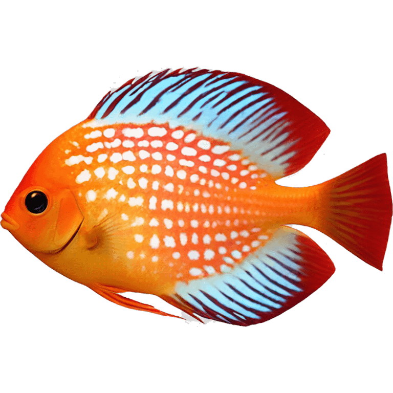 Discus orange red emoji