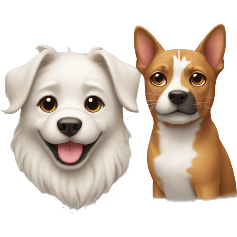 Dog and cat emoji