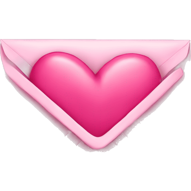 pink envelope with heart emoji