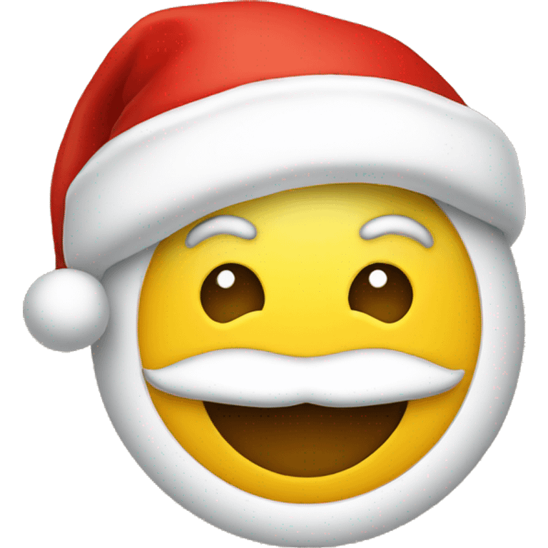 smiley with santa claus hat emoji