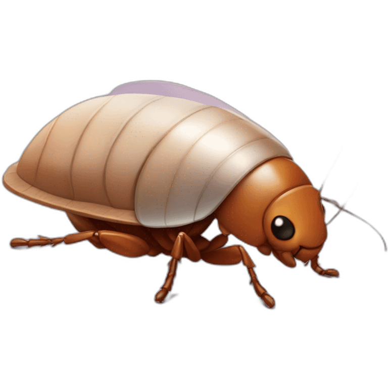 Cute cockroach emoji