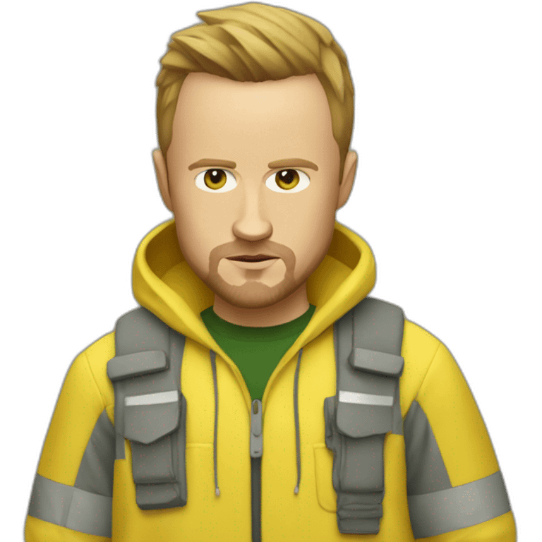 Jesse Pinkman in a yellow jumpsuit emoji