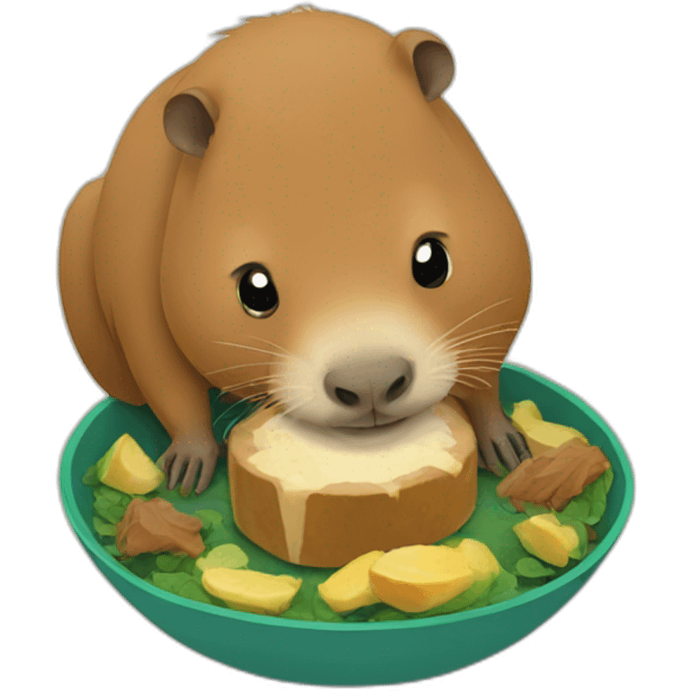 capybara-eating emoji